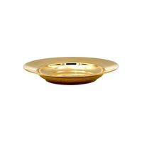 Assiette à dîner en laiton authentique de 10 pouces, élégante, durable et intemporelle. Parfait pour les hôtels de luxe et les restaurants gastronomiques.