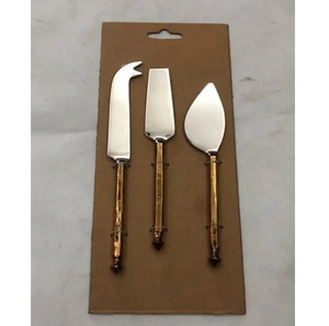 Brass <b>Cheese</b> <b>Sets</b> Charcuterie Board Leaf Designer Elegant <b>Cheese</b> Cutlery <b>Set</b> Kitchen Accessories <b>Cheese</b> <b>Sets</b> - Product Image 3
