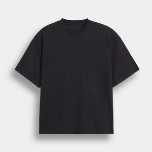 Nueva Camiseta de Algodón Puro de 300G con Cuello Pequeño, Estilo Hip Hop, Corte Holgado, Oversize, para Hombre - Product Image 4