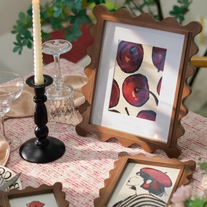 Luxury Handmade <b>Wooden</b> Lacquer Photo <b>Frame</b> with Elegant Wavy Edge Decorative <b>Picture</b> <b>Frame</b> for Modern Home Office Decore - Product Image 5