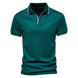 Camiseta Polo Unisex de Alta Calidad Lista para Enviar, 100% Algodón, Deportiva, Lisa, Roja con Patrón Sólido, Precios al por Mayor - Product Image 6