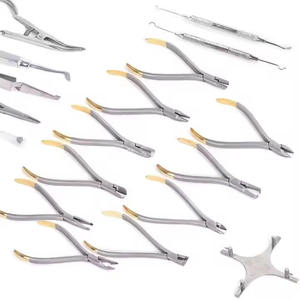 Ensemble de 18 instruments dentaires de chirurgie générale de haute qualité en acier inoxydable pour pose de brackets et collage manuel - Product Image 3