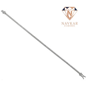 <b>Top</b> Quality Silver Moissanite Bracelet Iced Out Hip Hop Jewelry Moissanite Diamond Cuban Bracelet for Party Wear - Product Image 2