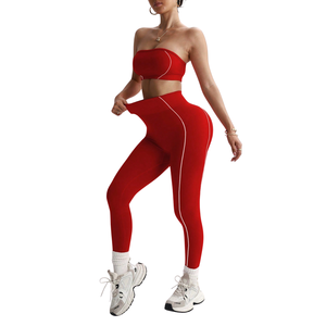Conjunto Deportivo OEM Premium Naked Feel de 180g, Spandex/Poliéster, Leggings con Efecto Push-Up, Ropa Deportiva Personalizada con Estampado - Product Image 4