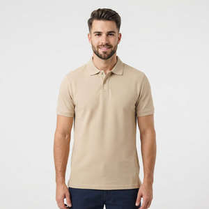 Polo vierge de haute qualité pour le sport, personnalisable par broderie, Nouveaux polos pour hommes, Meilleur prix de gros, Respirant, Grandes tailles - Product Image 1