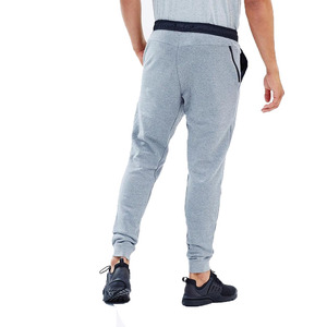 Pantalon de survêtement gris pour homme, taille élastique avec cordon de serrage, décontracté, avec poches latérales, en coton mi-lourd, idéal pour l'automne - Product Image 3