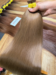Extensions de cheveux en vrac de haute qualité, produit très demandé 2026, couleurs blondes ombrées, cheveux bruts super double drawn de haute qualité - Product Image 5