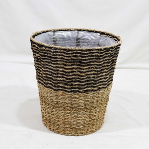 Maceta de Mimbre de Dos Tonos para Interiores con Revestimiento de Plástico - Product Image 4