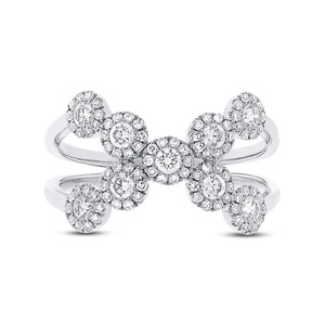 .96 CT 14kt 925 <b>Silver</b> <b>Emerald</b> Cut Moissanite Halo Prong Setting Engagement <b>Ring</b> for Party & Gift - Product Image 2