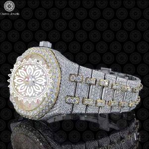 Charm Jewells Luxury Stainless Steel <b>Watch</b> 40mm Round Case Sapphire Crystal Analog Quartz Women's Fashion Band - Product Image 3