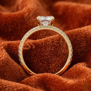 Radiant Cut Diamond Double Band <b>Ring</b> in Sterling Silver Premium <b>Open</b> Double Band <b>Ring</b> in Silver with Diamonds - Product Image 2