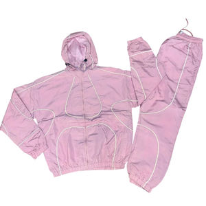 Chándal Deportivo Informal para Hombre Jaffico International, Color Rosa, con Capucha, Manga Larga, Color Sólido, Ligero, Transpirable, para Invierno, 100% - Product Image 2