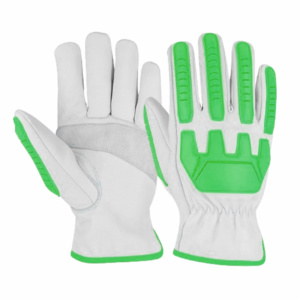 Gants de sécurité JNM SAFETY confortables en cuir de vachette grainé renforcé, anti-coupure, résistants à la chaleur, avec injection TPR, pour travaux lourds 11 - Product Image 3
