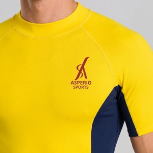 Maillots de bain légers pour hommes, séchage rapide, manches courtes, sublimation personnalisée, vente en gros - Product Image 6