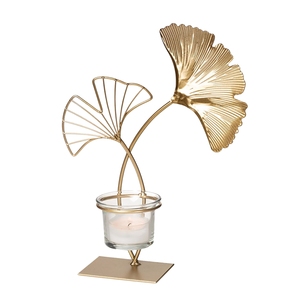 Adorno de regalo con diseño minimalista en forma de flor, hecho de aluminio pulido dorado, para decoración, regalos y bautizos. - Product Image 1