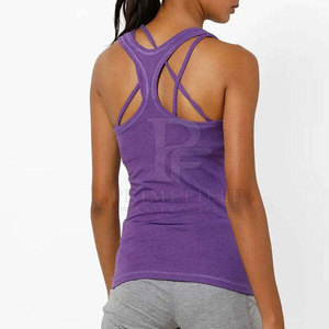 Camiseta sin mangas informal transpirable para mujer, talla grande, hecha de spandex/poliéster, parte delantera personalizable, tallas variadas, precio bajo, fabricada en Pakistán - Product Image 2