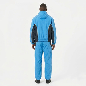 Kids Windbreaker Track Suit Set 2 Piece, <b>Zip</b> <b>Up</b> <b>Jacket</b> & Elastic Waist Long Pants, Boys Girls Outdoor Sportwear - Product Image 4