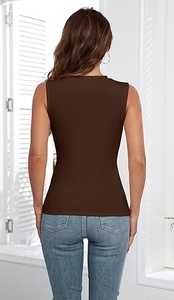 Camiseta deportiva sin mangas de secado rápido para mujer, ropa de entrenamiento atlético - Product Image 3
