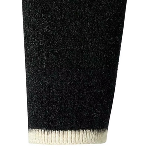 Pull en tricot noir pour homme avec motif losanges, manches longues, vêtements d'hiver 2027 - Product Image 4