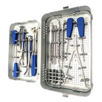 Ensemble d'instruments orthopédiques de qualité supérieure pour interventions sur la colonne vertébrale et les membres inférieurs, en acier inoxydable allemand, fabricant en gros