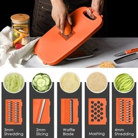 Planche à découper multifonctionnelle pliable 9-en-1, accessoires de cuisine, pour hacher les légumes et pommes de terre