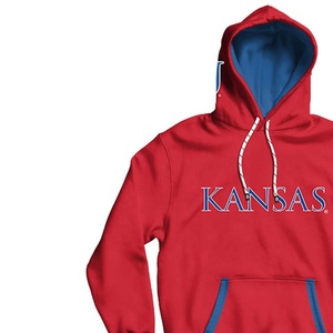 เสื้อสเวตเชิ้ตมหาวิทยาลัยสำหรับผู้หญิง สีขาวม่วง ลาย Wildcats มีฮู้ด แขนยาว ผ้าถัก ผ้าฝ้าย ใส่ได้ในฤดูใบไม้ร่วง มีกระเป๋าพิมพ์ลายด้านหน้า - Product Image 5