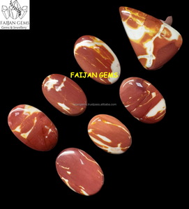 Cabujón de piedras preciosas sueltas de jaspe rojo Natural, forma de mezcla pulida, cabujón de cristal de todos los tamaños para joyería, colgante, fabricación de piedras preciosas - Product Image 3