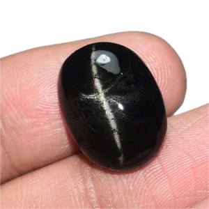 Lot de cabochons ovales en diopside noir à asterisme, pierres précieuses en vrac, agate, vente en gros, grande quantité - Product Image 3