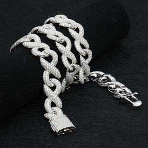 Unisex 14K Gold Plated Lab Grown Diamond Emerald Cut Chain <b>Bracelet</b> Hip Hop Style Micro Insert Everyday Wear - Product Image 4