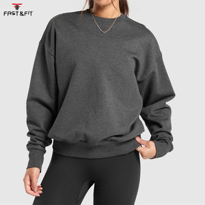 Sweat-shirts à capuche oversize en polaire pour femmes, pull-over respirant style streetwear col rond, mode automne - Product Image 1