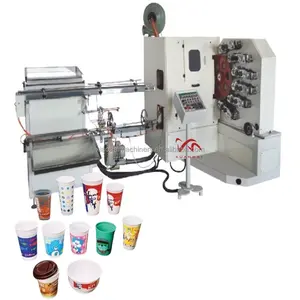 Machine d'impression de tasses en plastique d'imprimante offset de surface incurvée à six couleurs