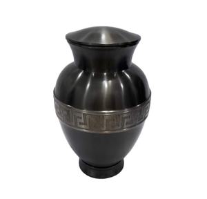Solid Brass American Cremation Urn for Human Ashes Personalized <b>Memorial</b> <b>Plaque</b> Large Adult Size High Gloss Finish Eco-Friendly - Product Image 4