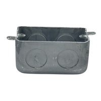 Boîtier de commutation à 7 découpes de 3/4 po, en acier galvanisé profond de 2,0 mm, avec oreilles externes, résistant au feu et à la corrosion, durable