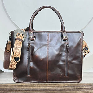 Sac à main pour femme en cuir de vache véritable, grande capacité, vente en gros, 2025, sac à main à bandoulière de haute qualité, fait à la main - Product Image 5