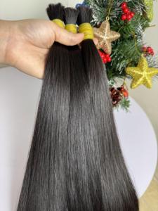 Extensiones de cabello humano vietnamita a granel, extensiones de cabello a granel de hueso recto, paquetes de 6-34 pulgadas de fábrica de Vietnam - Product Image 2