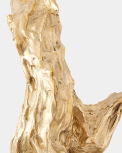 Sculpture murale artisanale de forme irrégulière, décoration artistique rustique pour salon - Product Image 3
