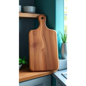 Planche à découper en bois d'acacia écologique de qualité supérieure, durable et élégante pour couper les fruits, les légumes et les aliments - Product Image 2