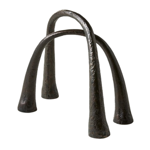 Sculpture moderne abstraite en forme de flamme dorée, élégante et luxueuse, décoration d'intérieur pour salon, objet décoratif, centre de table - Product Image 5