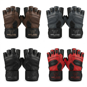 Weight Lifting <b>Half</b> Finger Gym Gloves Breathable Anti <b>Slip</b> Grip Workout Fitness Training Support Gloves for Daily Exercise - Product Image 1