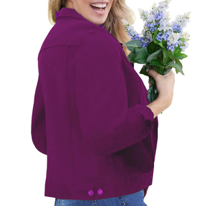 Nouvelle conception, veste en jean pour femme, confortable, durable, très demandée, vente chaude, respirante, douce. - Product Image 5