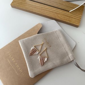 Geometric <b>Drop</b> Earrings Gold Plated Alloy Beaded Women's Bohemia Style Jewelry By Universal Overseas INDIA - Product Image 5