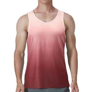 Breathable Quick Dry Eco-Friendly 100% Cotton Fitness Wear Tank Top Men O-Neck <b>Sequined</b> Decoration High Street Front Logo 120g - Product Image 4