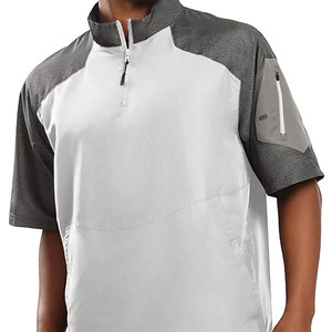 Wholesale Best Quality <b>Pullover</b> Cage Jacket Weather-Resistant Quarter Zip Athletic Wear with Sleeve Pocket - Product Image 6