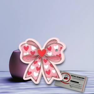 Plaque à cils magnétique en acier inoxydable, motif cœur rose et rouge, diamant carré, pour la Saint-Valentin, marque privée - Product Image 4