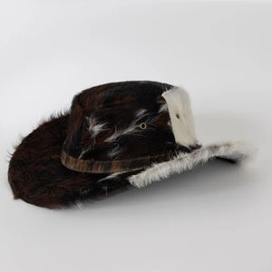 Sombrero de Cuero Vacuno para Adultos, Nuevo Modelo 2026, Color Sólido, Diseño Deportivo y Elegante, Impermeable para Exteriores, Talla Personalizada - Product Image 2