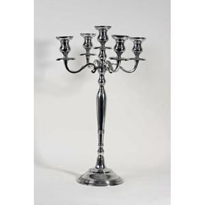 Heavy Duty Crystal 3 Arm Candelabra <b>Candle</b> Stand for Dining Table Wedding and Event Decoration - Product Image 6