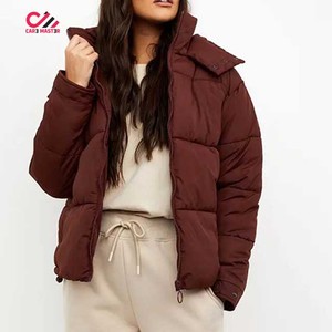 Doudoune à capuche pour femme, manteau d'hiver ample vert, vêtement d'extérieur chaud pour femme, rembourrage en polyester, longueur standard - Product Image 5