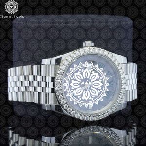 Montre de Luxe Charm pour Homme en Acier Inoxydable, Cadran 40mm, Mouvement Mécanique Analogique, Verre Saphir, Bracelet 20mm de Largeur, 10 ATM - Product Image 5