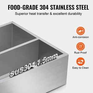 Pentola Industriale per Cottura da 23,6 Galloni, Piatto Evaporatore con 1 Valvola, 3 Serpentine, Capacità 343 Tazze da 8,8 oz, Piatto Evaporatore per Sciroppo d'Acero - Product Image 3