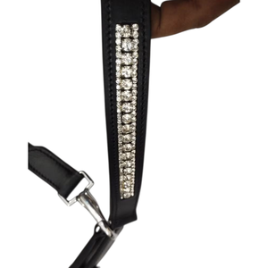 Harnais de cheval en cuir super premium avec cristaux et strass, couronne rembourrée, muserolle réglable, coloris personnalisable - Product Image 2